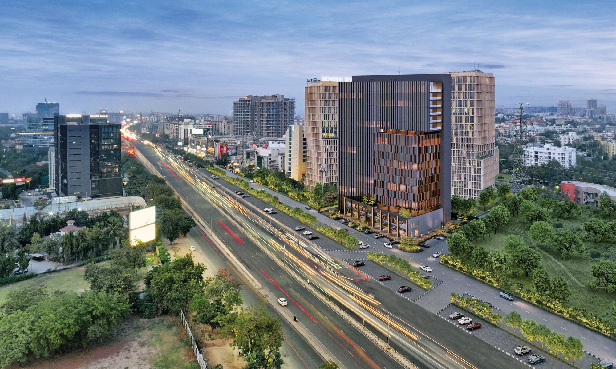The Crest, SG Highway — Aerial view