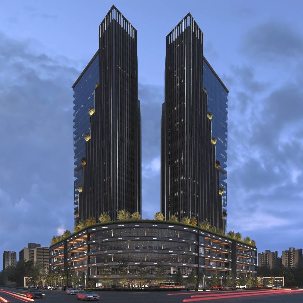 Trogon Twin Tower, Vaishnodevi Circle — Exterior