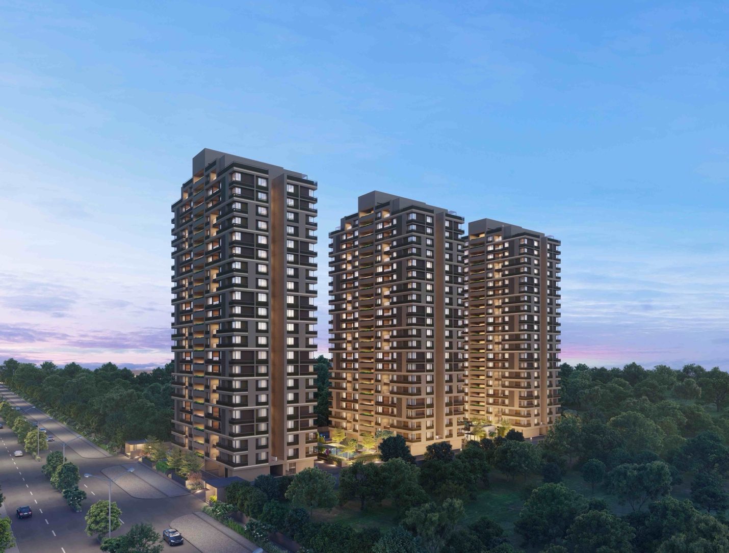 Greenfield, Adani Shantigram — developer render