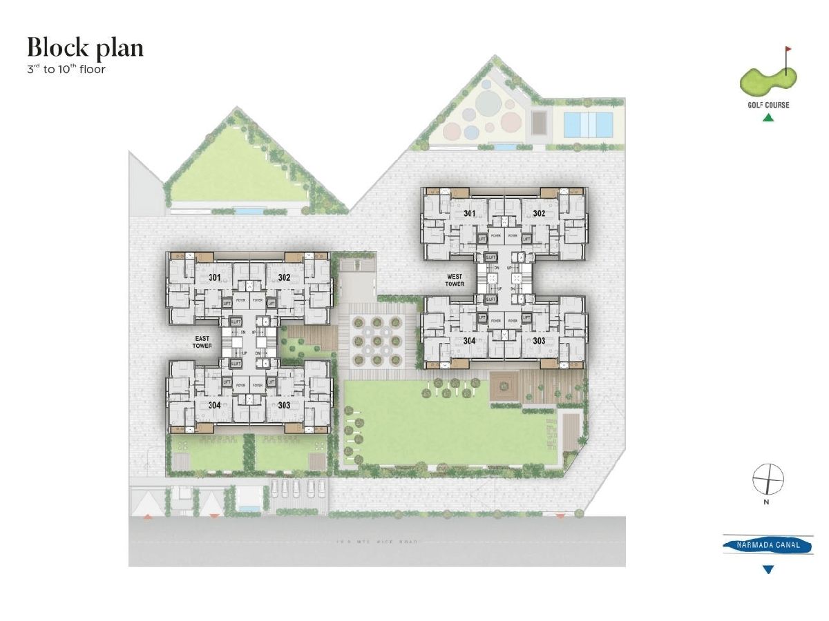The Storeys Infinity — Block plan 3rd to 10th floor