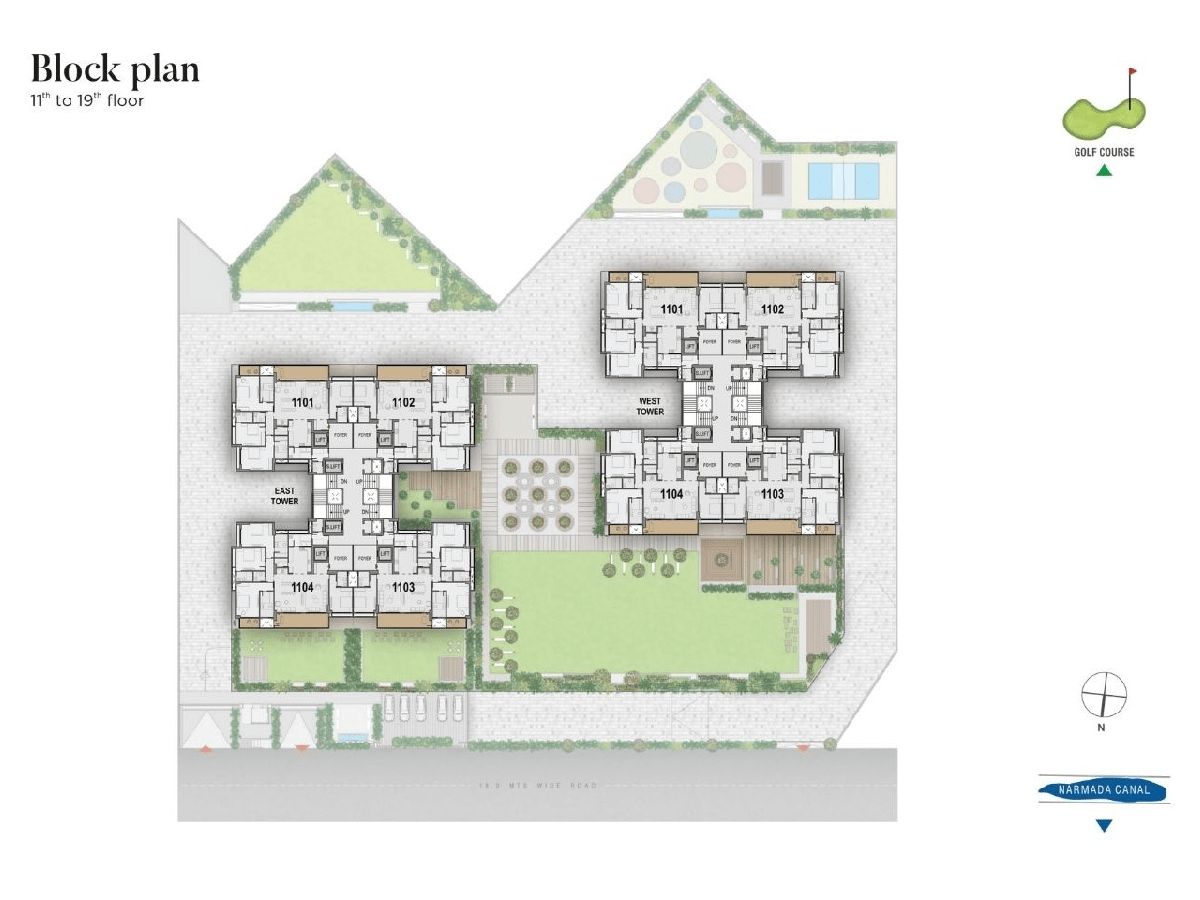The Storeys Infinity — Block plan 11th to 19th floor