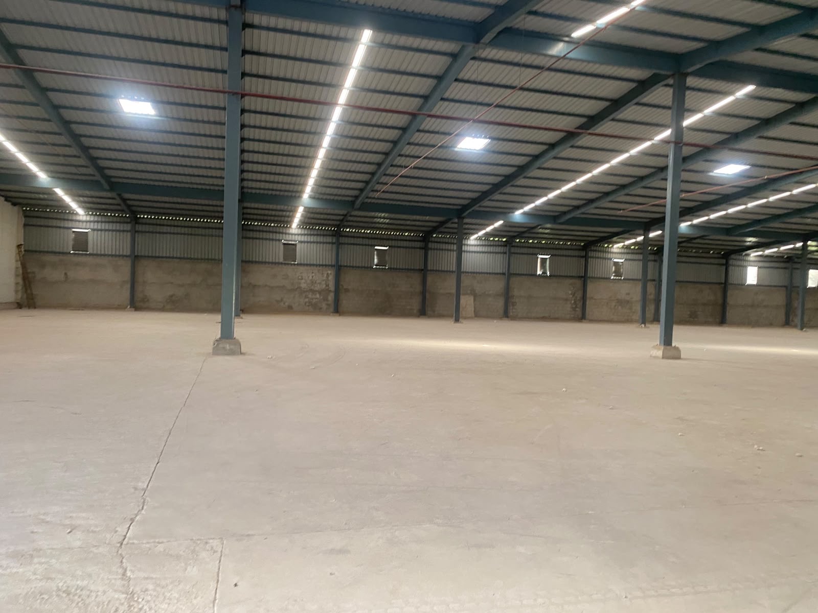 Warehouse in Changodar, Ahmedabad — interior view