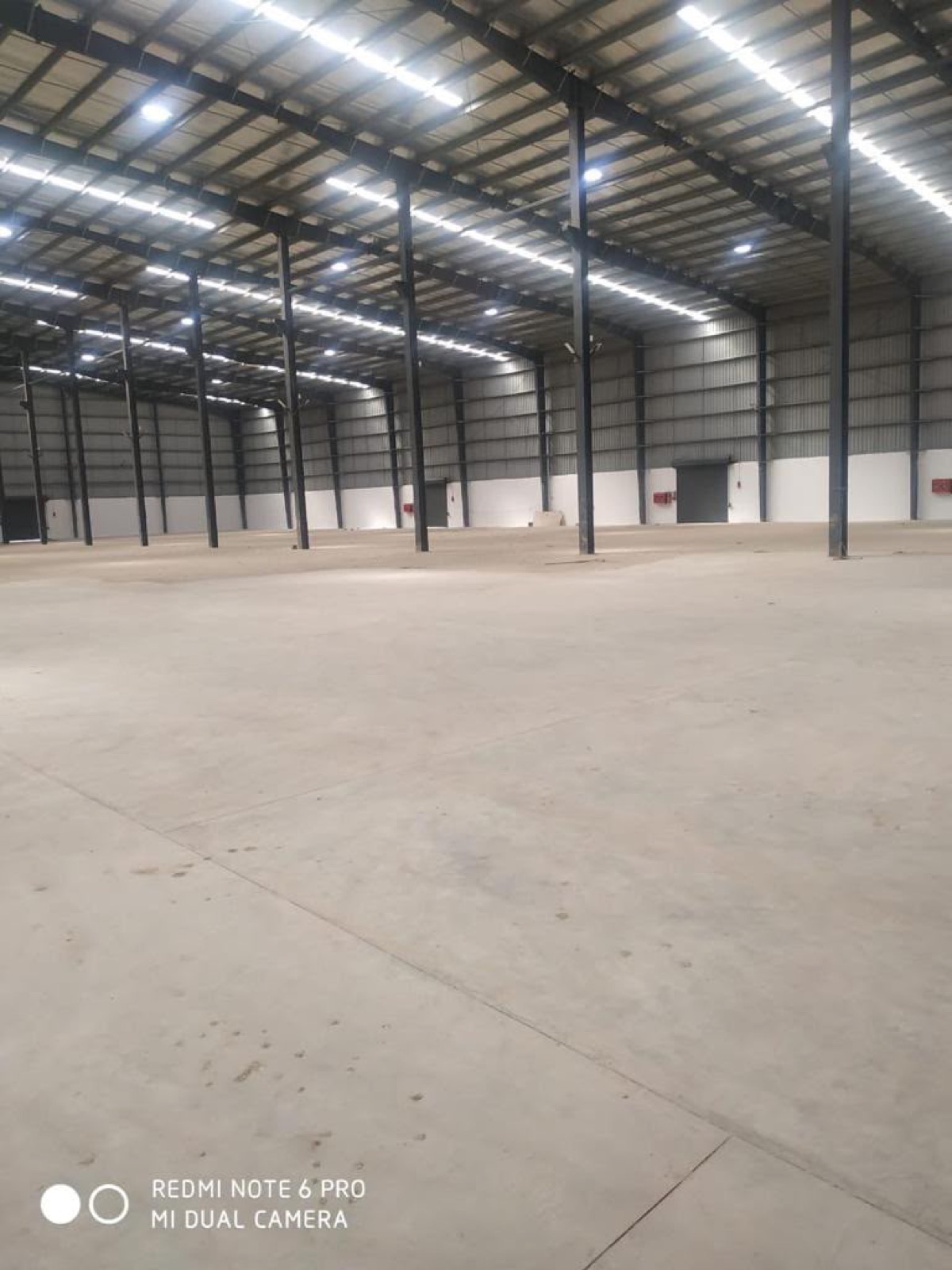 Warehouse in Kamod, Ahmedabad — interior view
