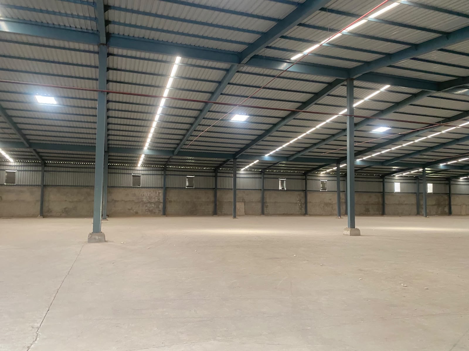 Warehouse in Kanera, Ahmedabad — interior view
