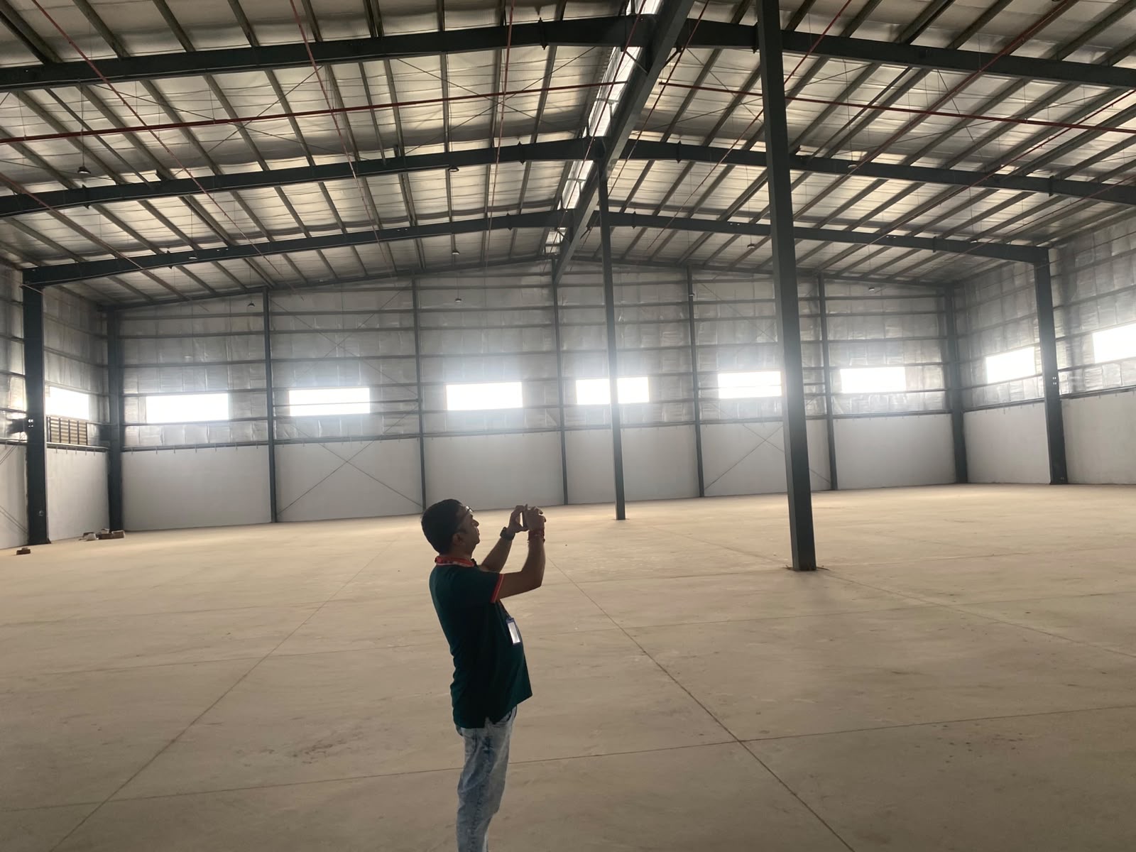 Warehouse in Miroli, Ahmedabad — interior view
