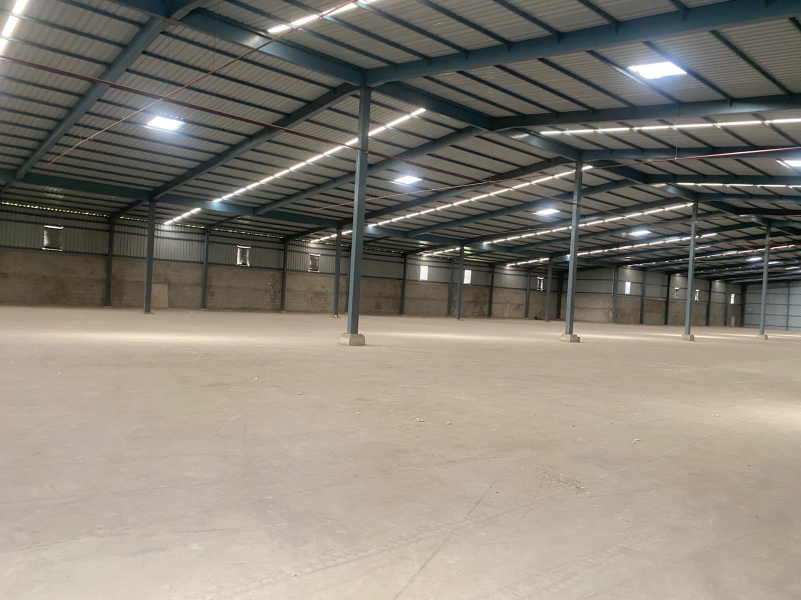 Warehouse in Pinglaj, Ahmedabad — interior view