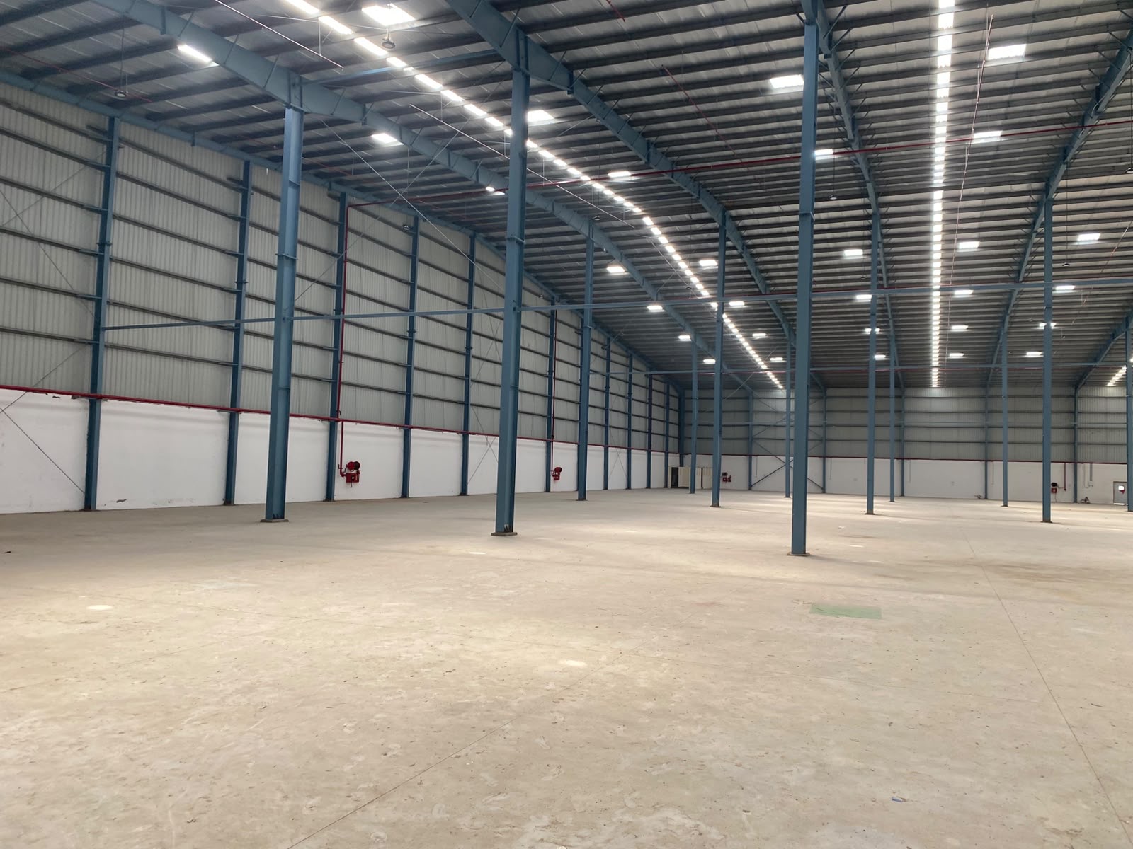 Warehouse in Sanathal, Ahmedabad — interior view