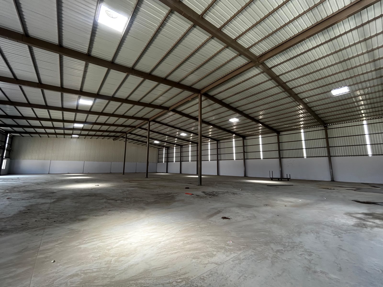 Warehouse in Sanathal, Ahmedabad — interior view