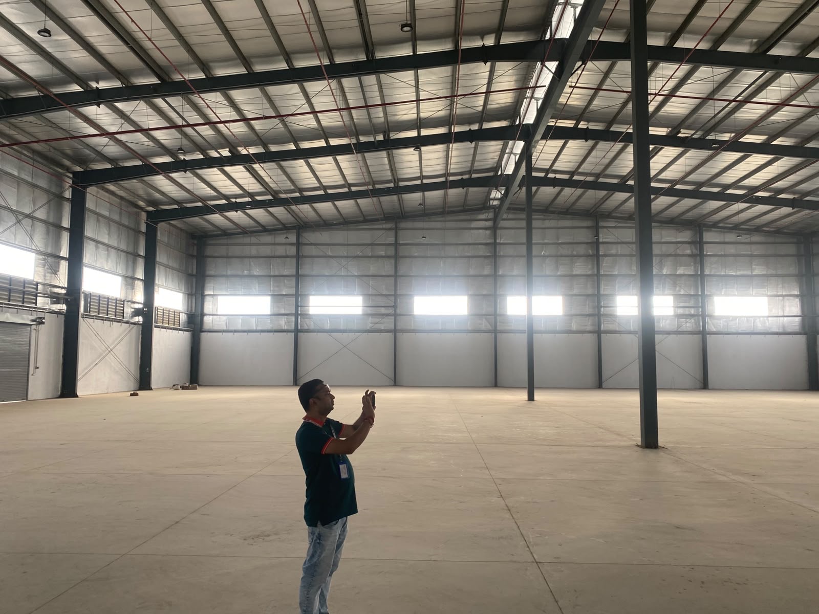 Warehouse in Vavdi, Ahmedabad — interior view